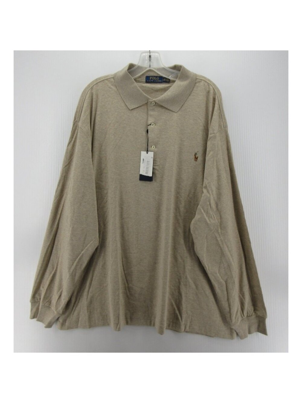 Polo Ralph Lauren Polo Shirt 2XB Big Tan Pullover Flesh Pony Cotton